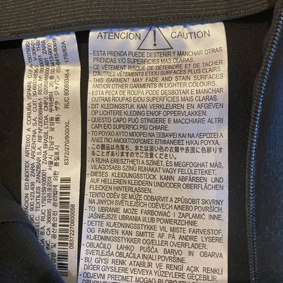 Zara Black Faux Suede Stretch Pant - Picture 7 of 13